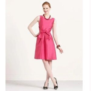 KATE SPADE Jillian Bow Front Pink Silk Structured Dress Sz 6